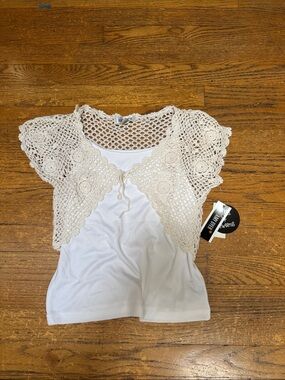 NWT Girls Amy Byer 2 Piece Top Set. Size L